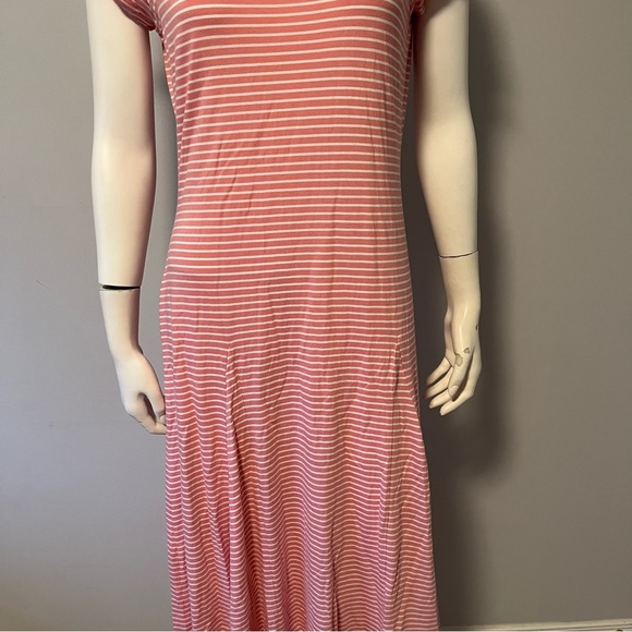 Lauren Ralph Lauren Striped Fit-&-Flare Cotton-Blend Maxi Dress Size XL - Picture 11 of 16